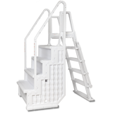 Poolzilla Step for 48’’ to 54’’ in. Above Ground Pools with Flip-up Outside Ladder