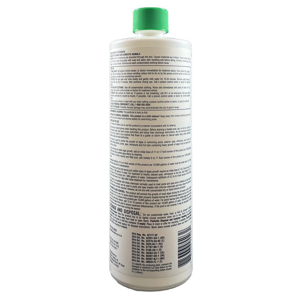 Pool Season 1 qt Halt 60 Algae Control Bottle
