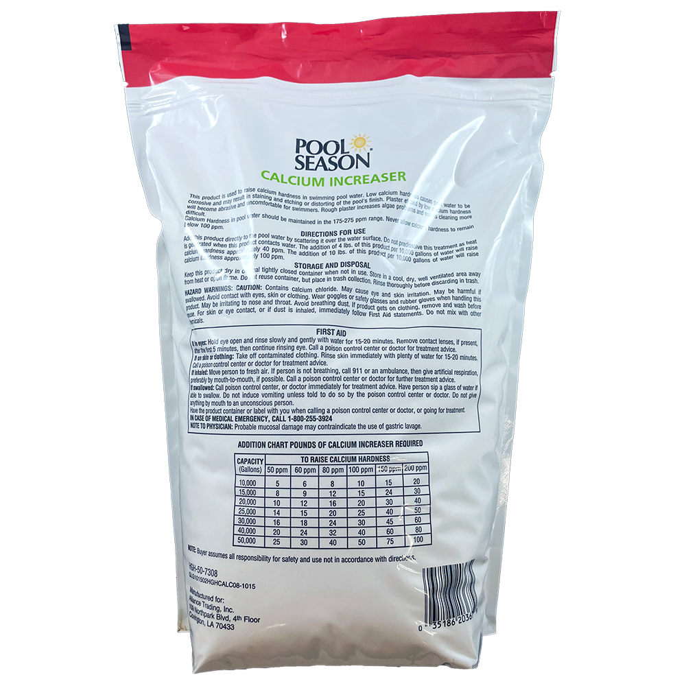Pool Season Calcium Increaser ( 8 / 25 LBS )