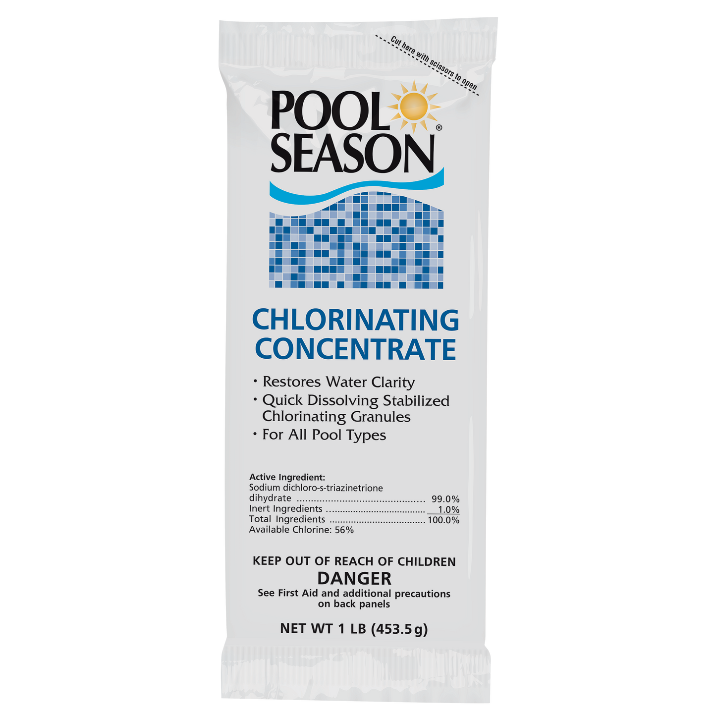Pool Season 15k Gallon Smart Start Opening Kit (2# Di-Chor, 1 pint Algaecide 60, 1pt Spring Renew)