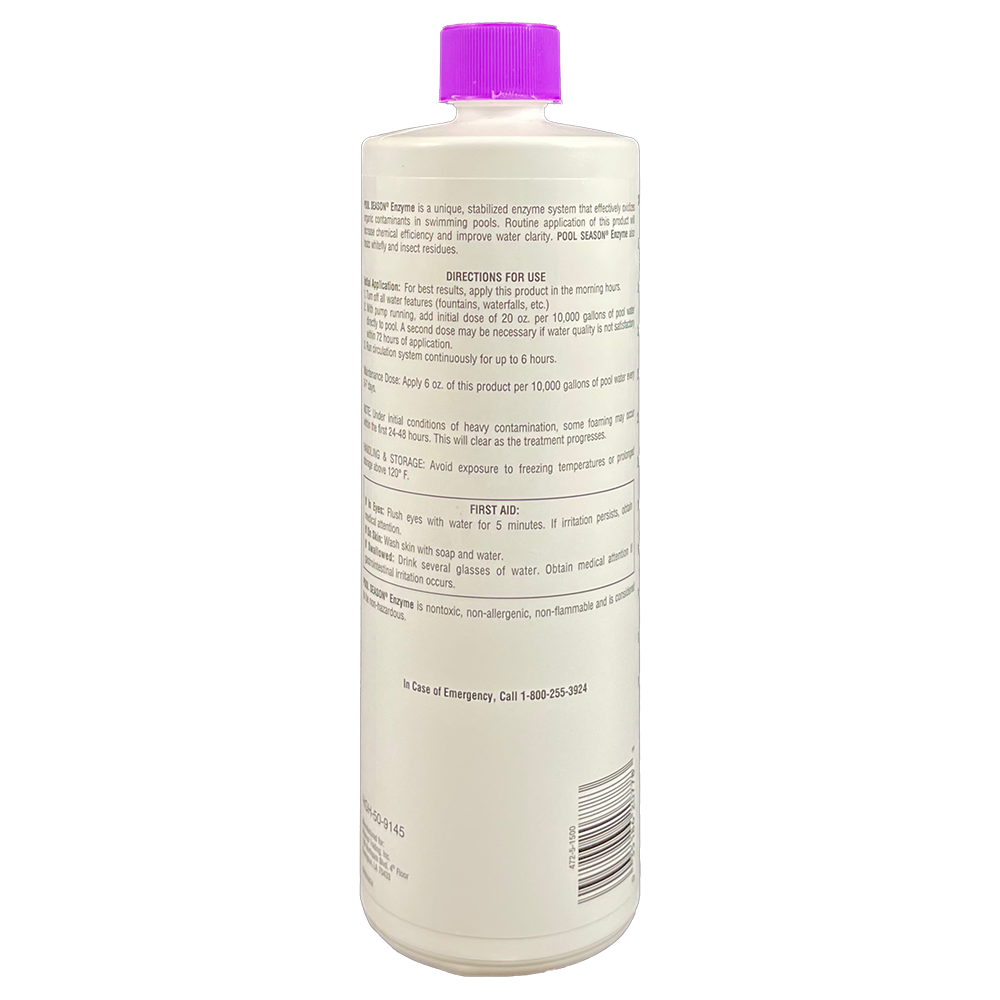 Pool Season 1 qt Enzyme Bottle