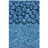 Swimline 12' x 24' Oval Boulder Swirl Overlap A/G Liner