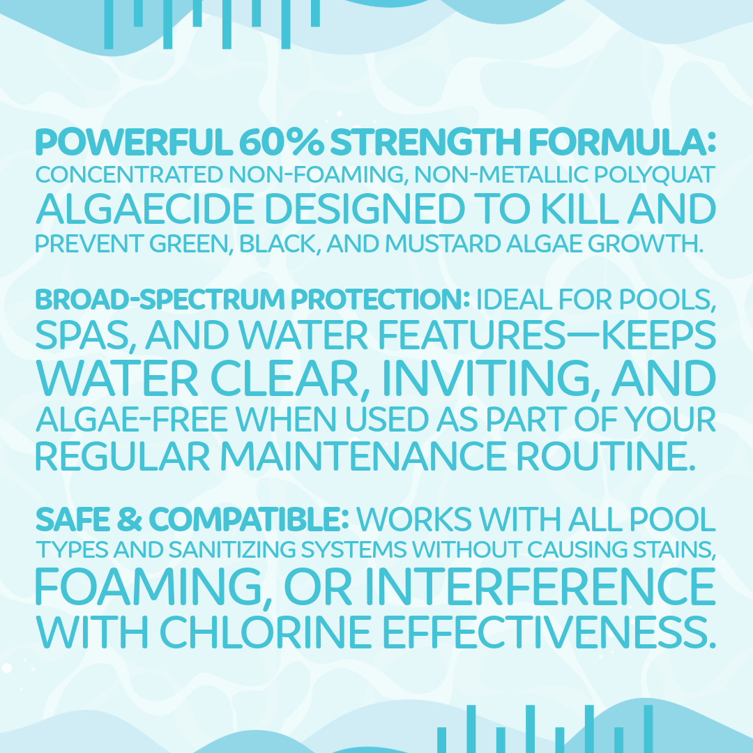 Pool Season 1 qt Halt 60 Algae Control Bottle