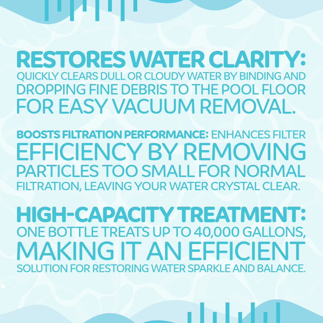 Pool Season 1 qt Bottle Pool Season® Liquid Floc Plus