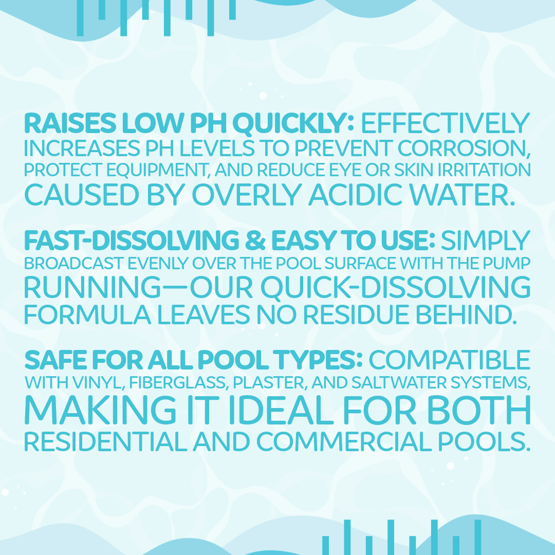 Pool Season pH Up ( 2 / 5 / 25 LBS )