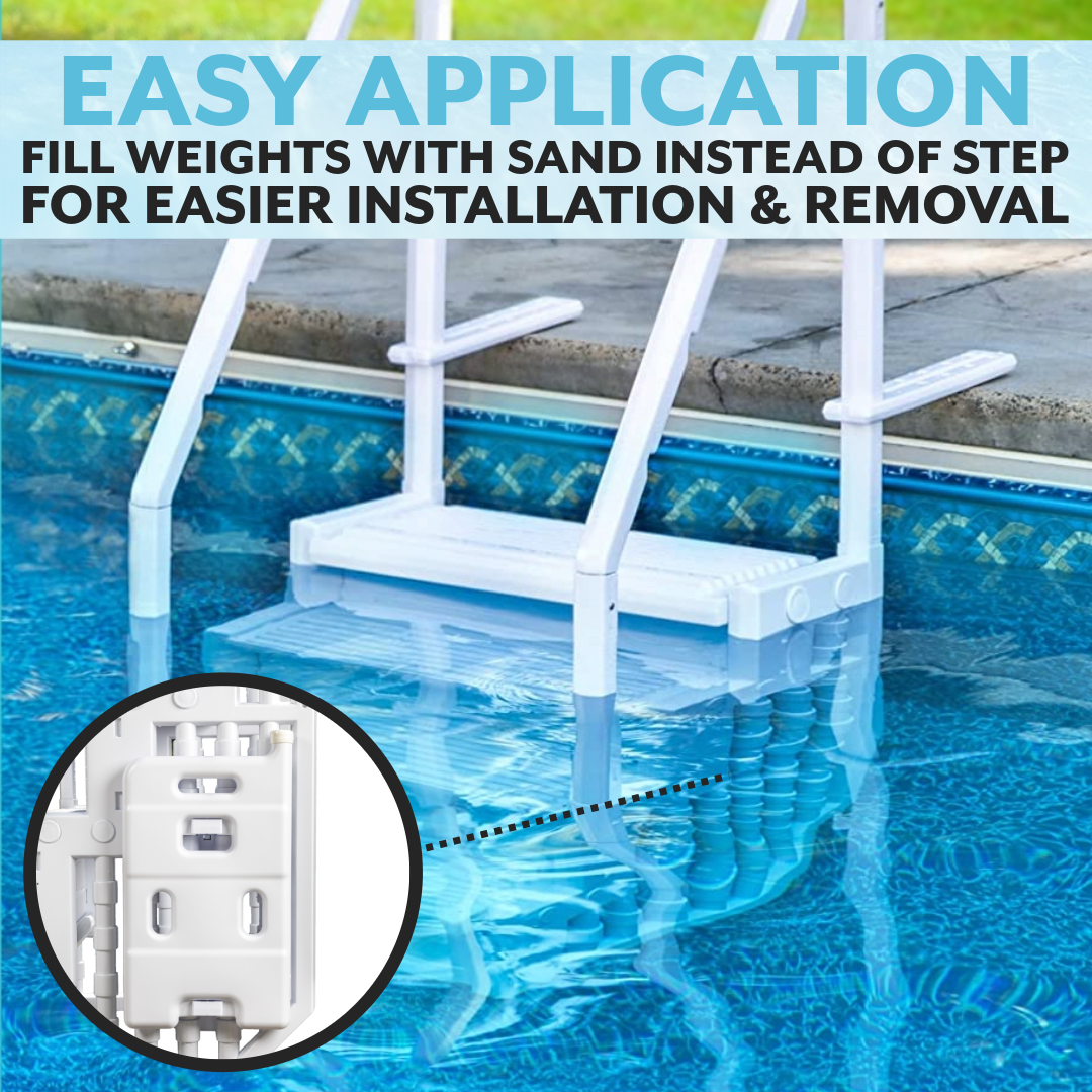Poolzilla Pool Ladder Sand Weights -  for Poolzilla Pool Step Ladder and Blue Torrent Antigua Easy Pool Step Ladder
