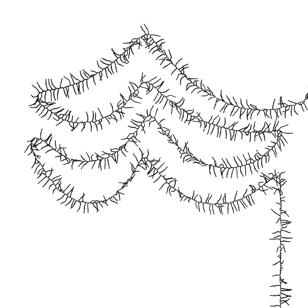 Kurt S. Adler 98' 3,000L Cool White 3MM LED Multifunction Cluster Garland With Green Wire