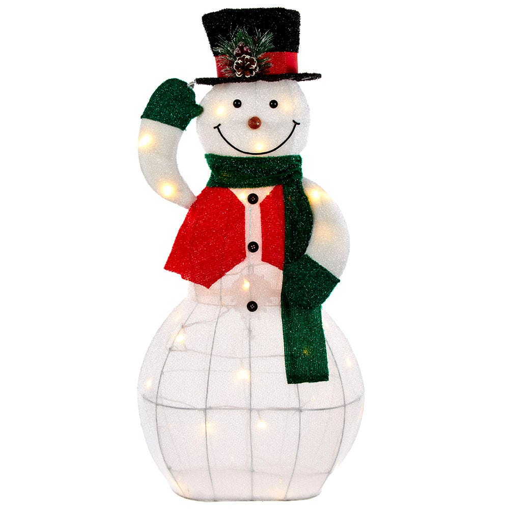 Kurt S. Adler 36“ LED Light-Up Animated Snowman Lawn Décor