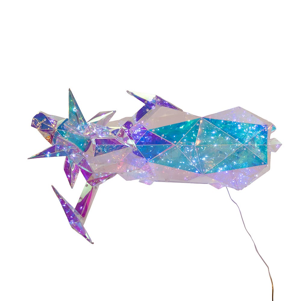 Kurt S. Adler 35.4β Lighted Magical Iridescence Holographic Reindeer