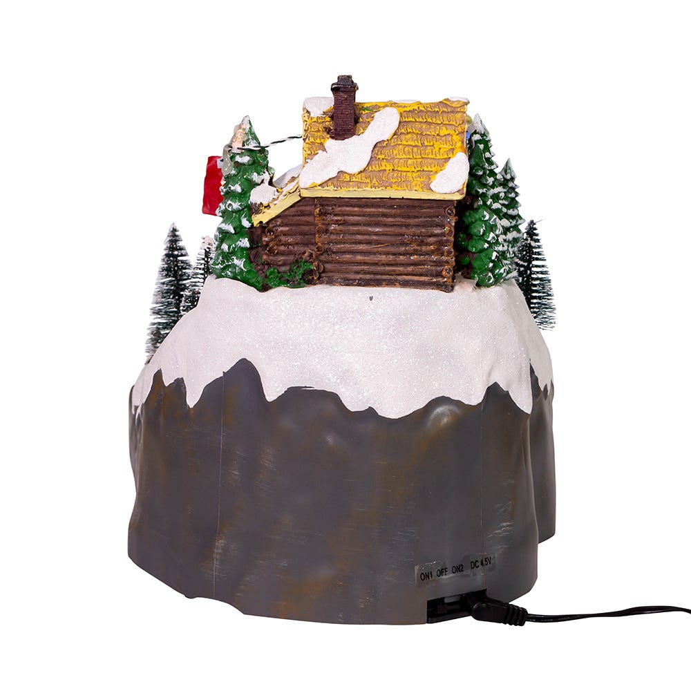 Kurt S. Adler Battery-Operated LED Musical Skiing Village