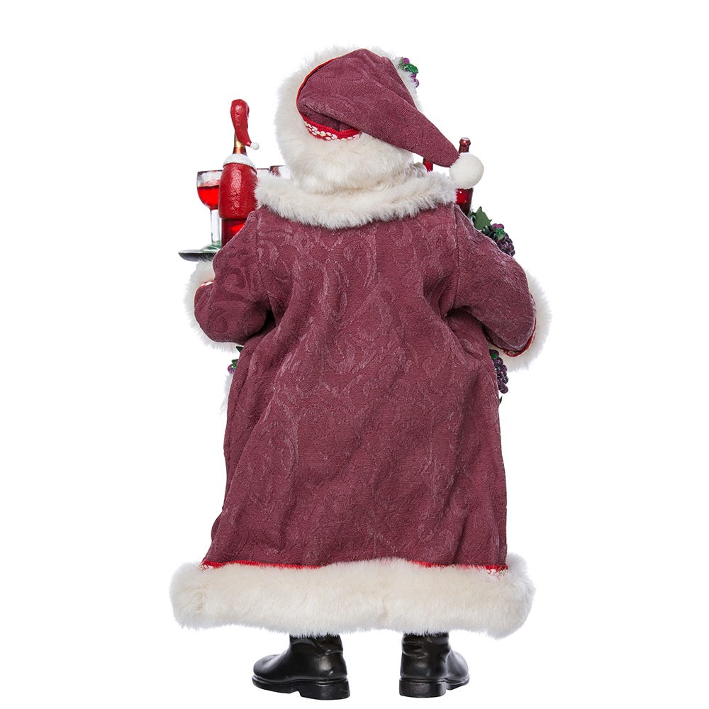 Kurt S. Adler 11.5“ Fabriché™ Wine Holding Santa