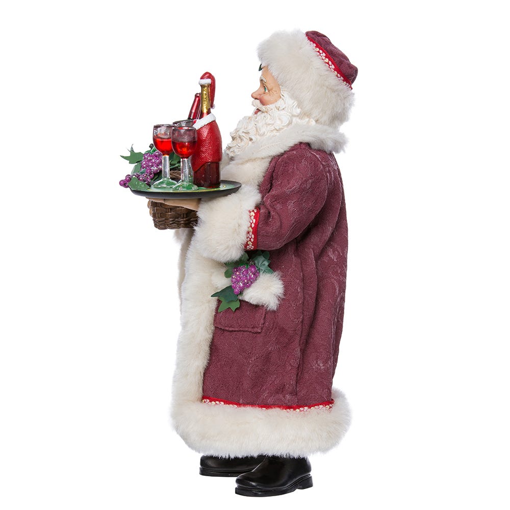Kurt S. Adler 11.5“ Fabriché™ Wine Holding Santa
