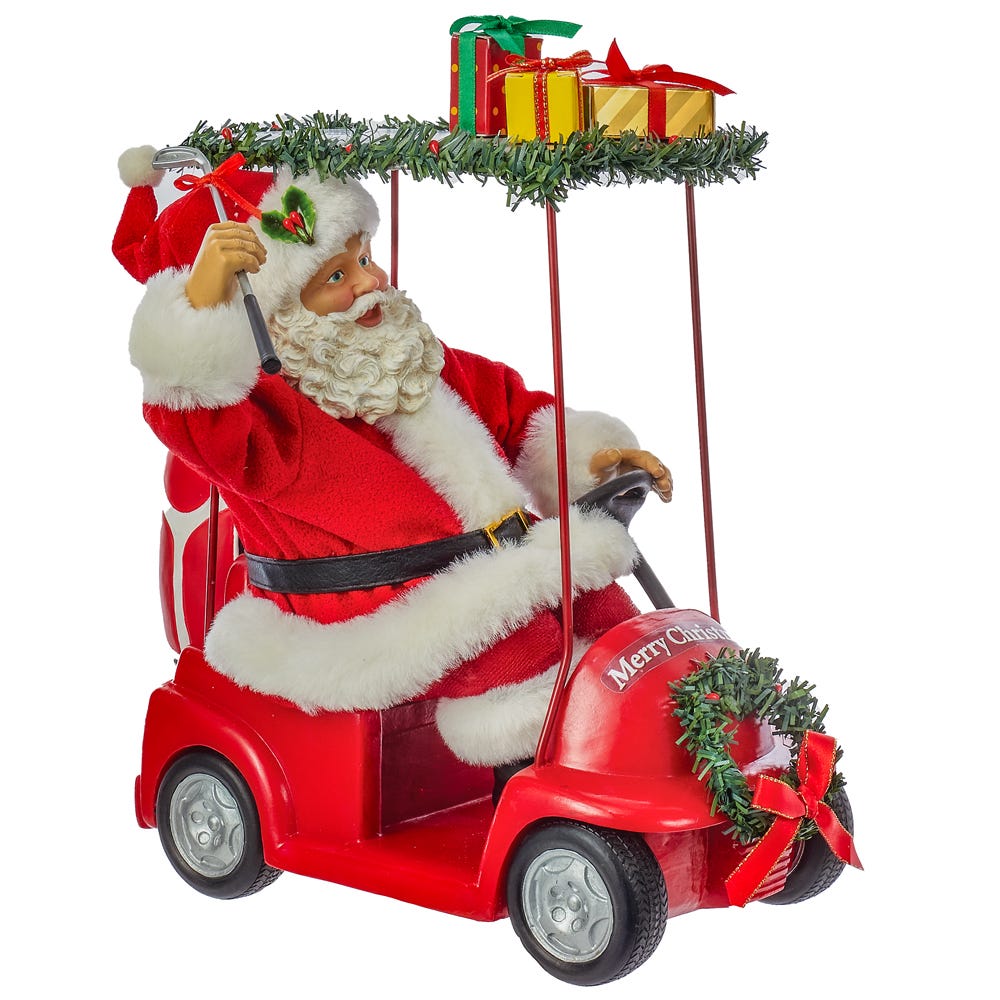 Kurt S. Adler 11.25“ Fabriché™ Santa Driving Golf Cart