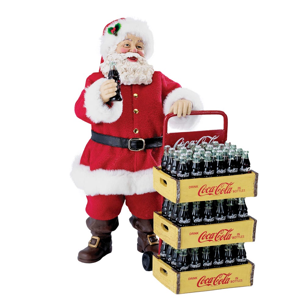 Kurt S. Adler 10.5“ Fabriché™ Coca-Cola® Santa With Delivery Cart