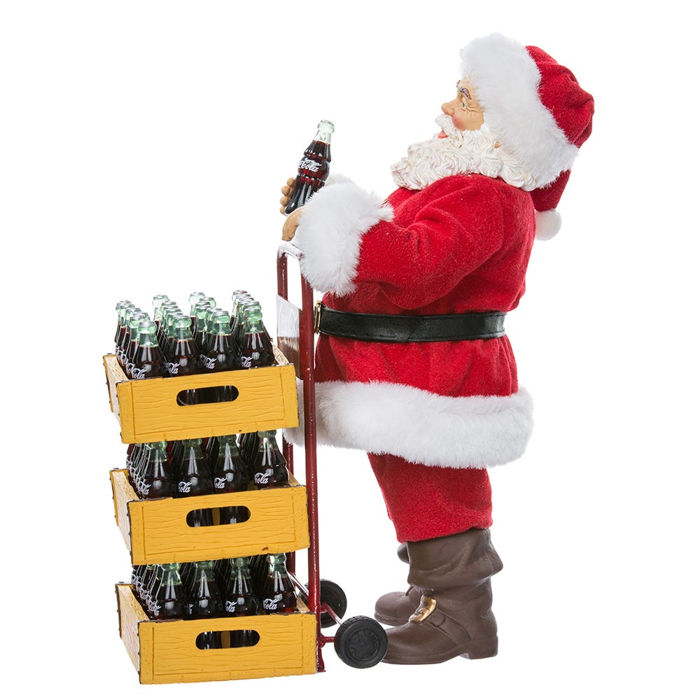Kurt S. Adler 10.5“ Fabriché™ Coca-Cola® Santa With Delivery Cart