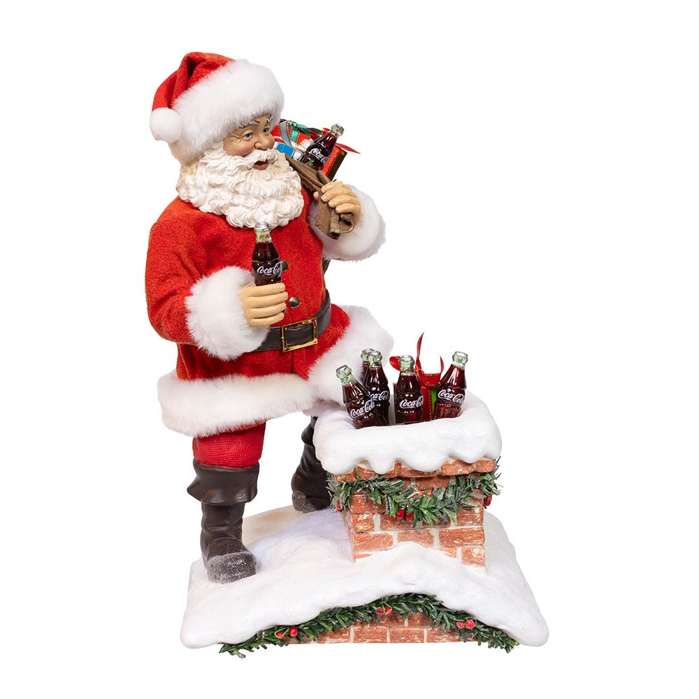 Kurt S. Adler Coca-Cola® Santa In Chimney Ornament