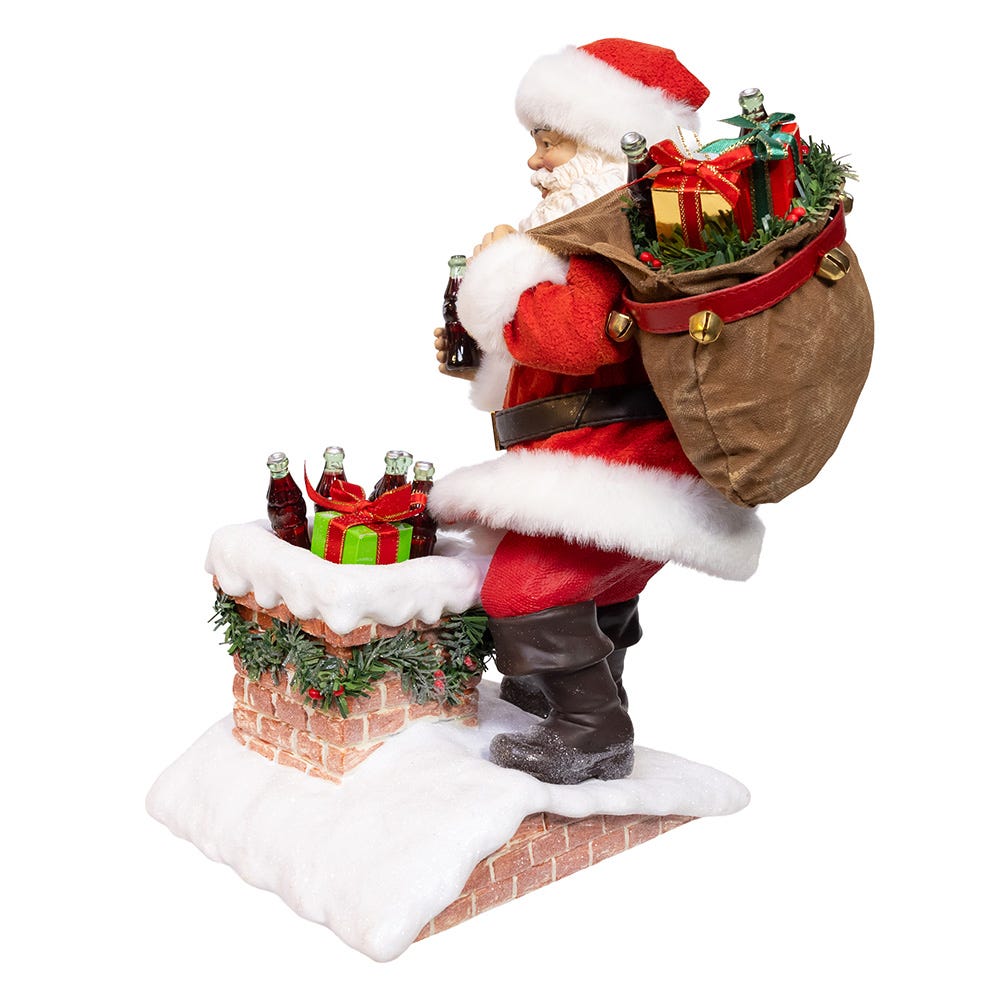 Kurt S. Adler Coca-Cola® Santa In Chimney Ornament