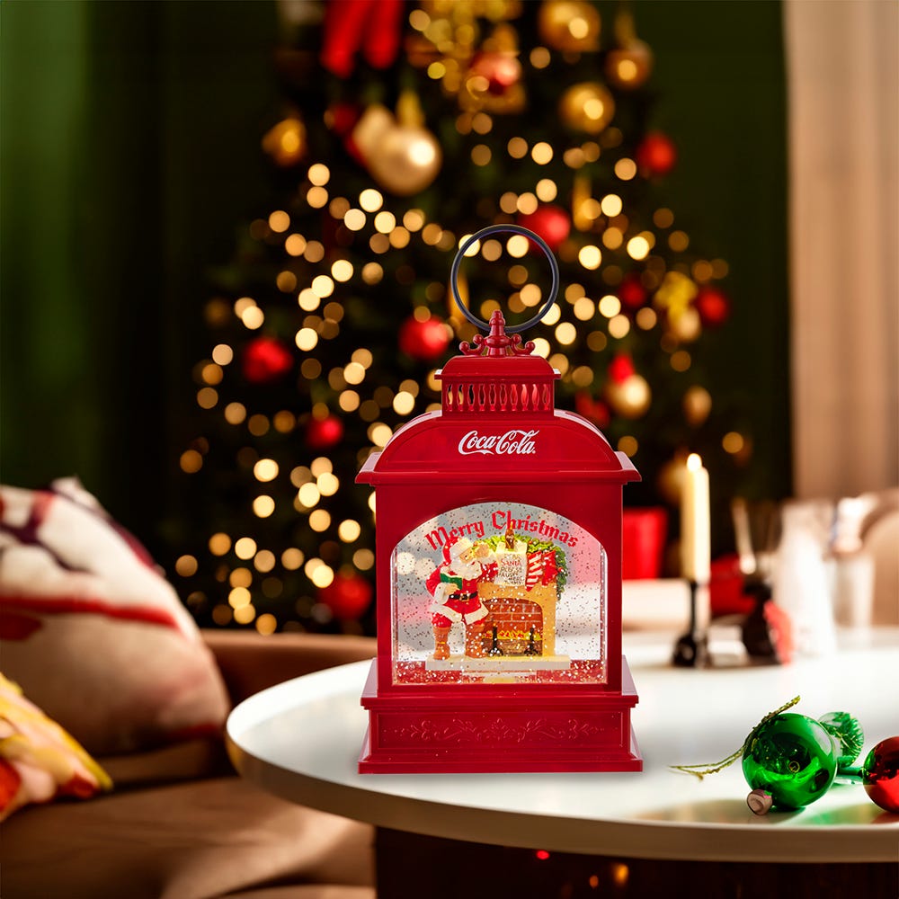 Kurt S. Adler 9“ Coca-Cola® Battery-Operated LED Santa Lantern