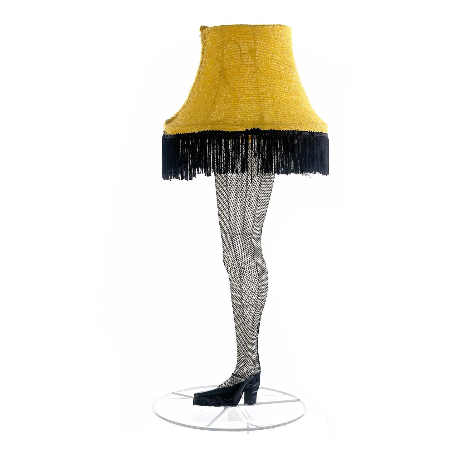 Kurt S. Adler 28“ A Christmas Story™ Leg Lamp Lighted Tinsel Lawn Décor