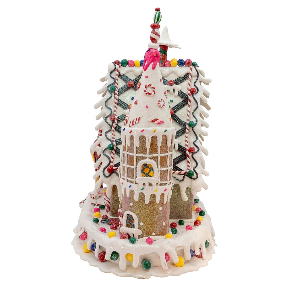 Kurt S. Adler 13“ Pre-Lit Claydough Gingerbread Inn with C7 Bulb