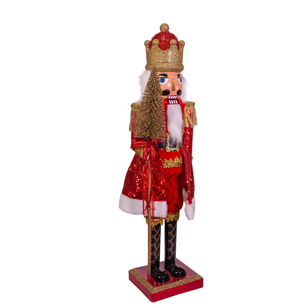 Kurt S. Adler 24“ Red and Gold King Nutcracker