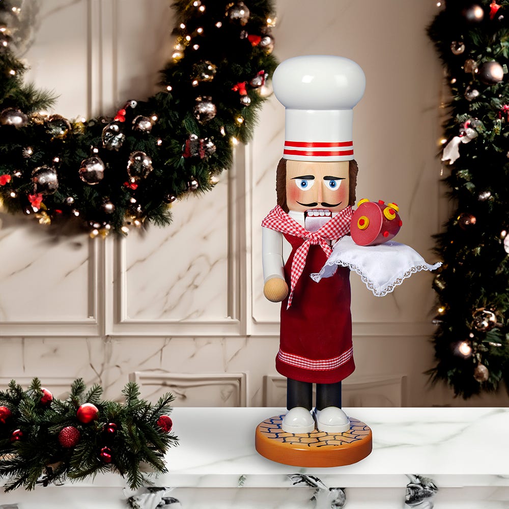 Kurt S. Adler 19“ Steinbach Santa Chef Nutcracker