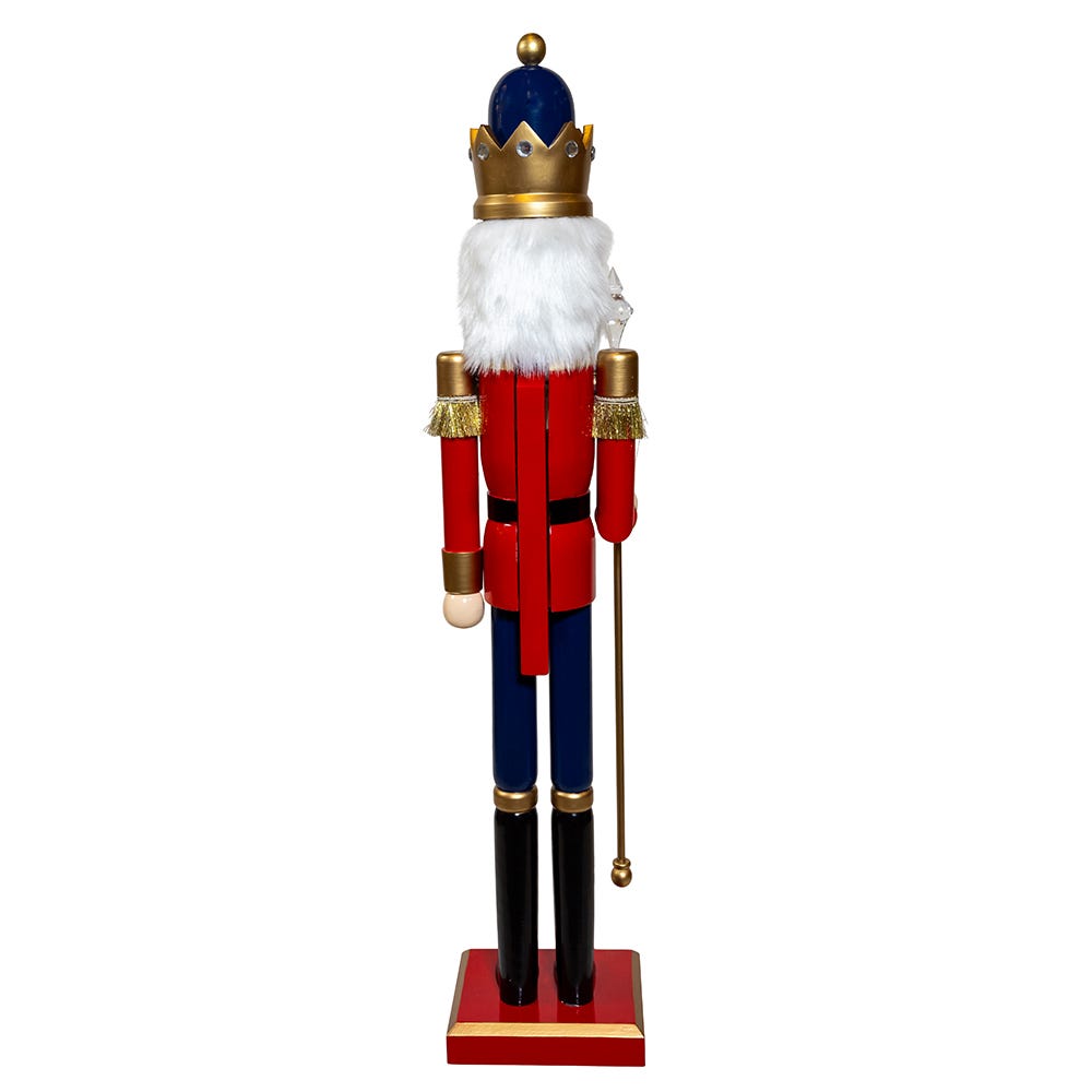 Kurt S. Adler 36“ Red & Blue King Nutcracker