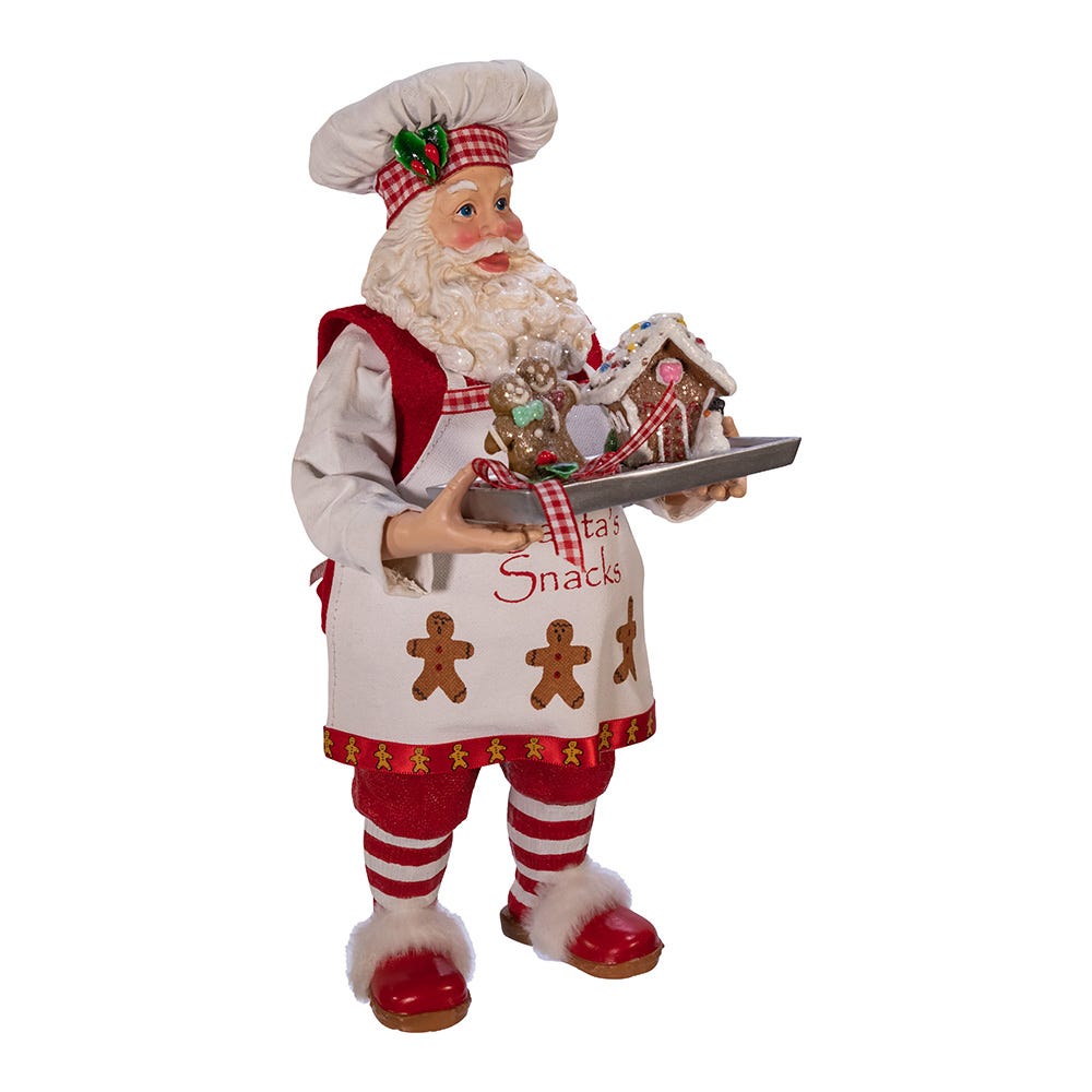 Kurt S. Adler 11“ Fabriché™ Gingerbread Chef Santa