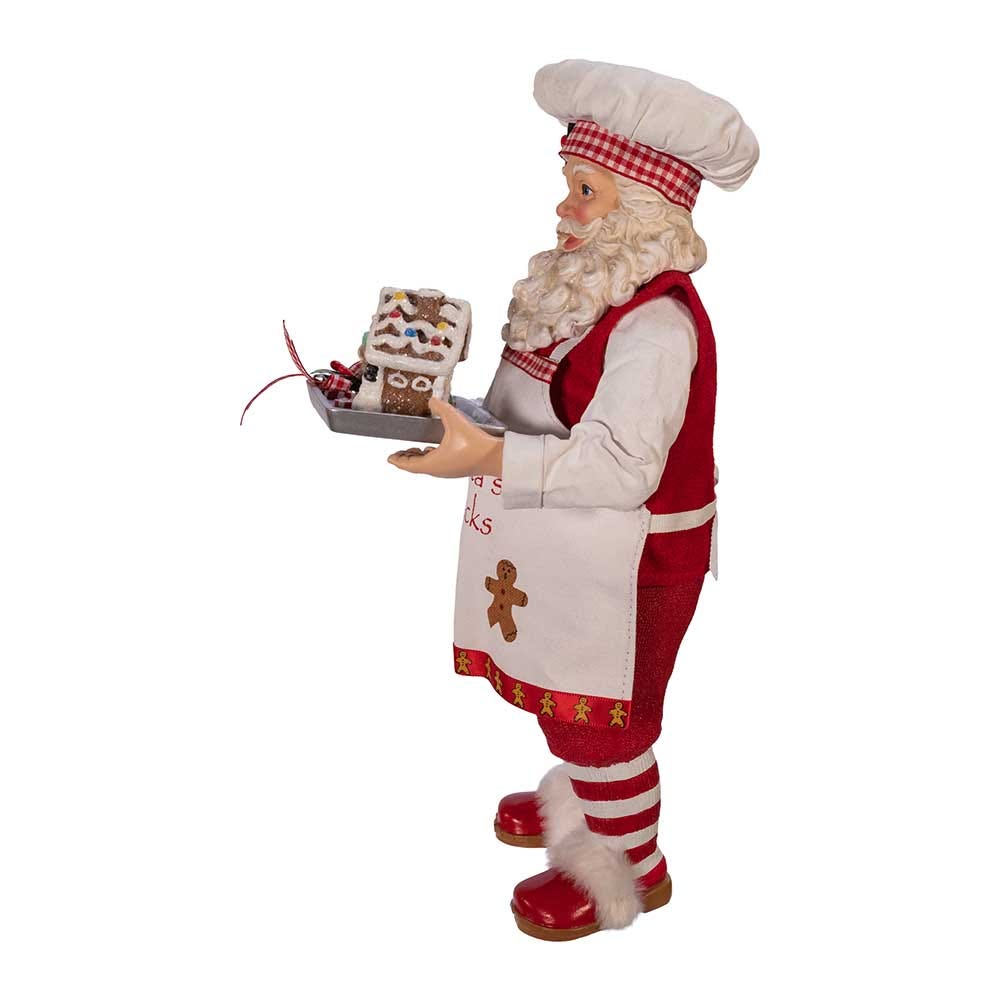 Kurt S. Adler 11“ Fabriché™ Gingerbread Chef Santa