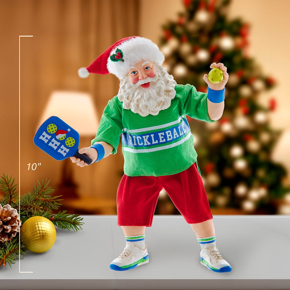 Kurt S. Adler 10“ Fabriché™ Santa Playing Pickleball