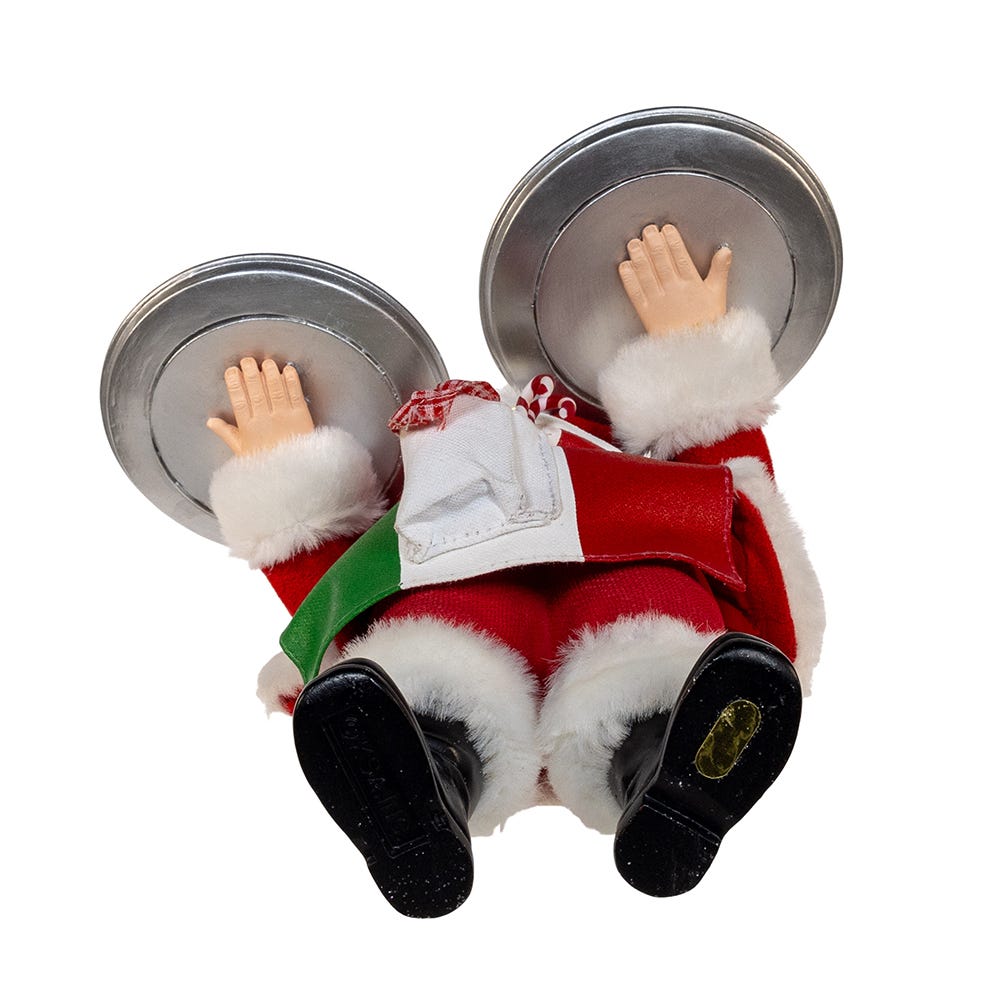 Kurt S. Adler 11“ Fabriché™ Chef Santa With Two Pizza's