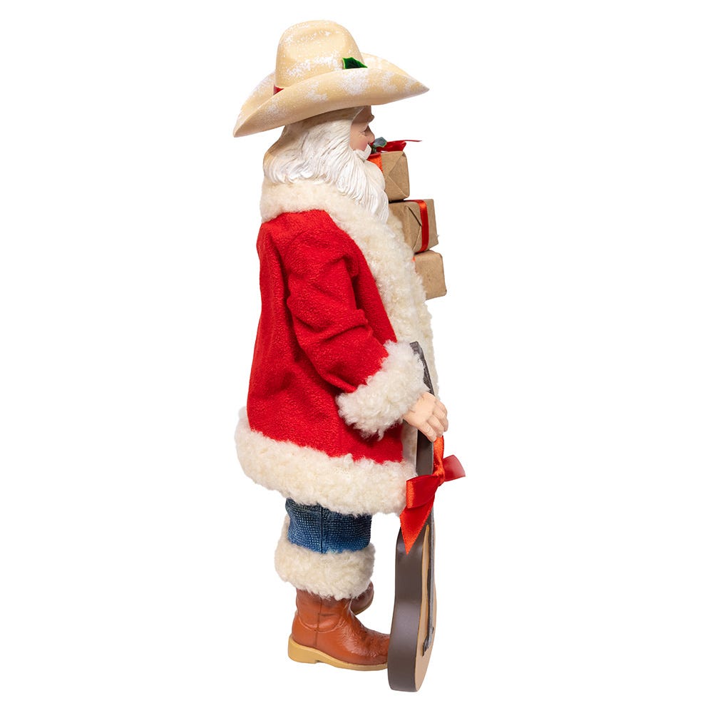 Kurt S. Adler 11“ Fabriché™ Western Santa With Guitar
