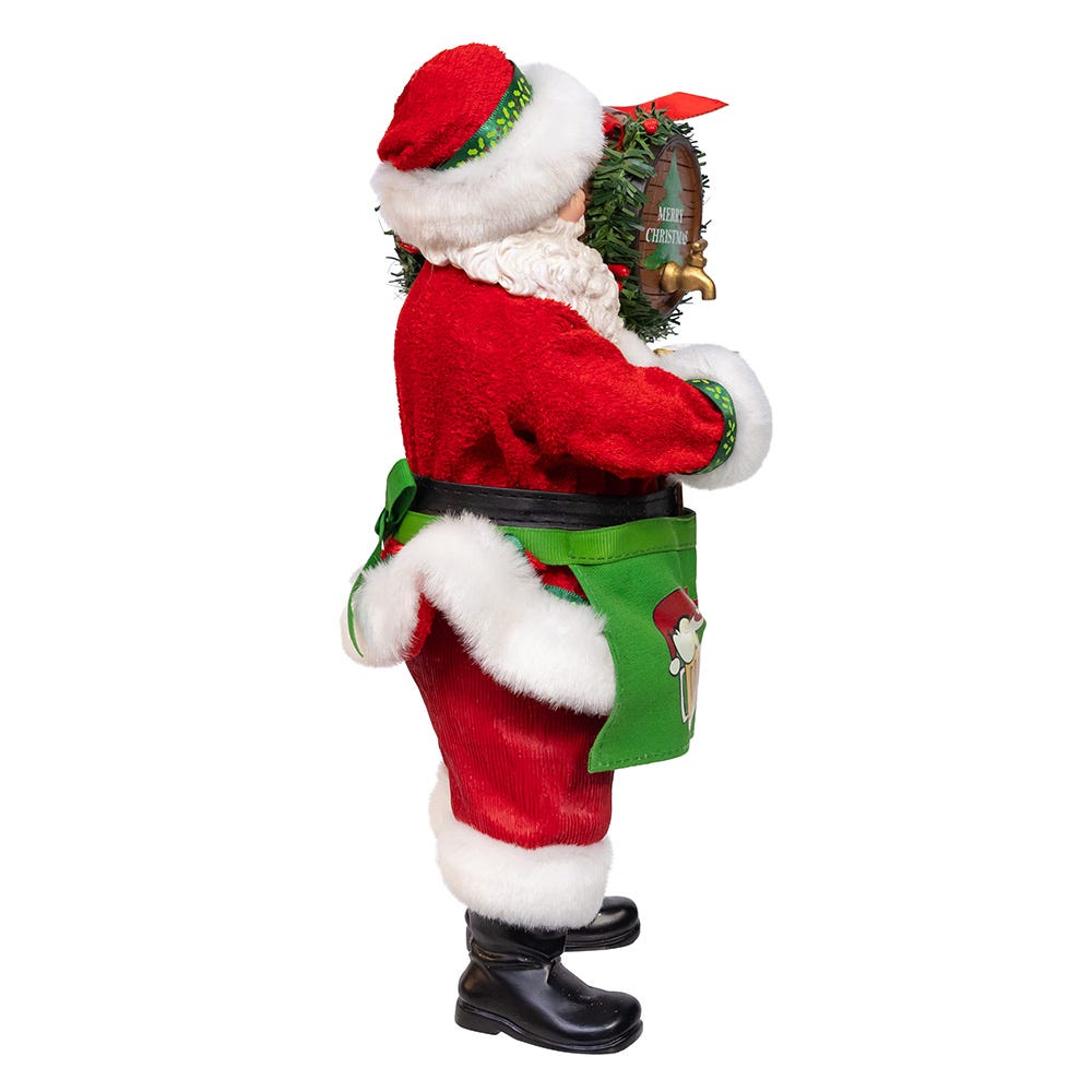 Kurt S. Adler 10.5“ Fabriché™ Beer Santa With Barrel