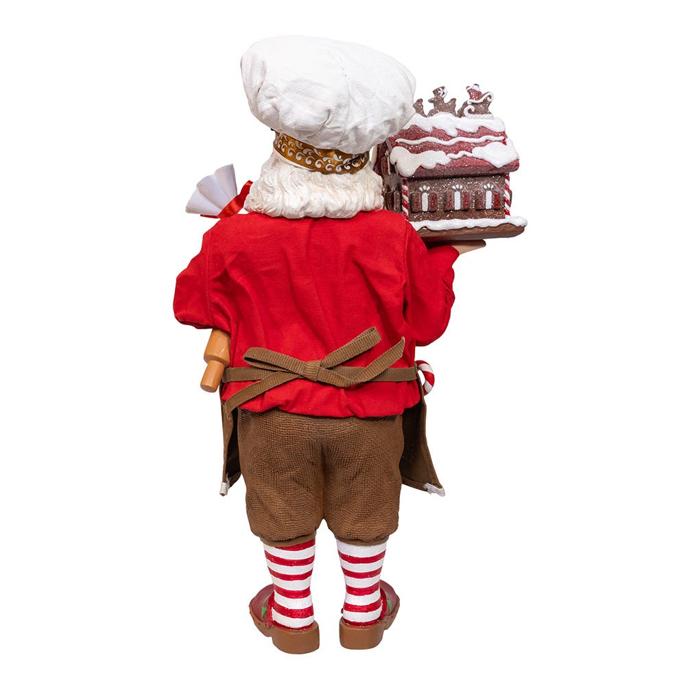 Kurt S. Adler 10.5“ Fabriché™ Chef Santa Decorating Gingerbread House