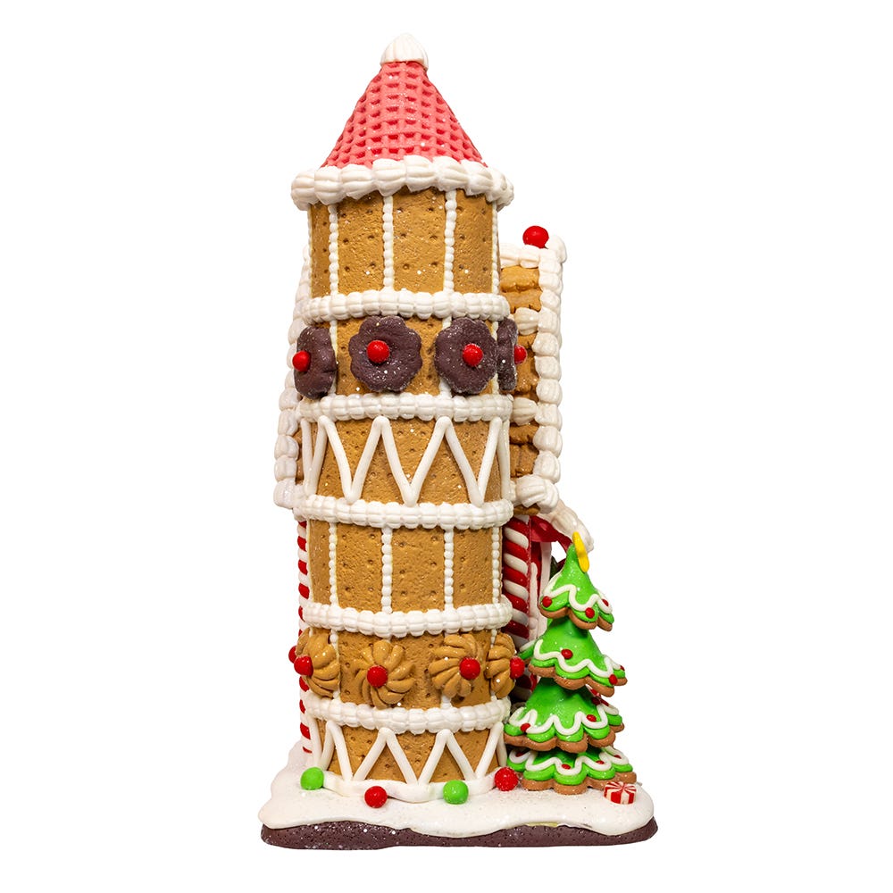 Kurt S. Adler 12“ Battery Operated LED Gingerbread Barn
