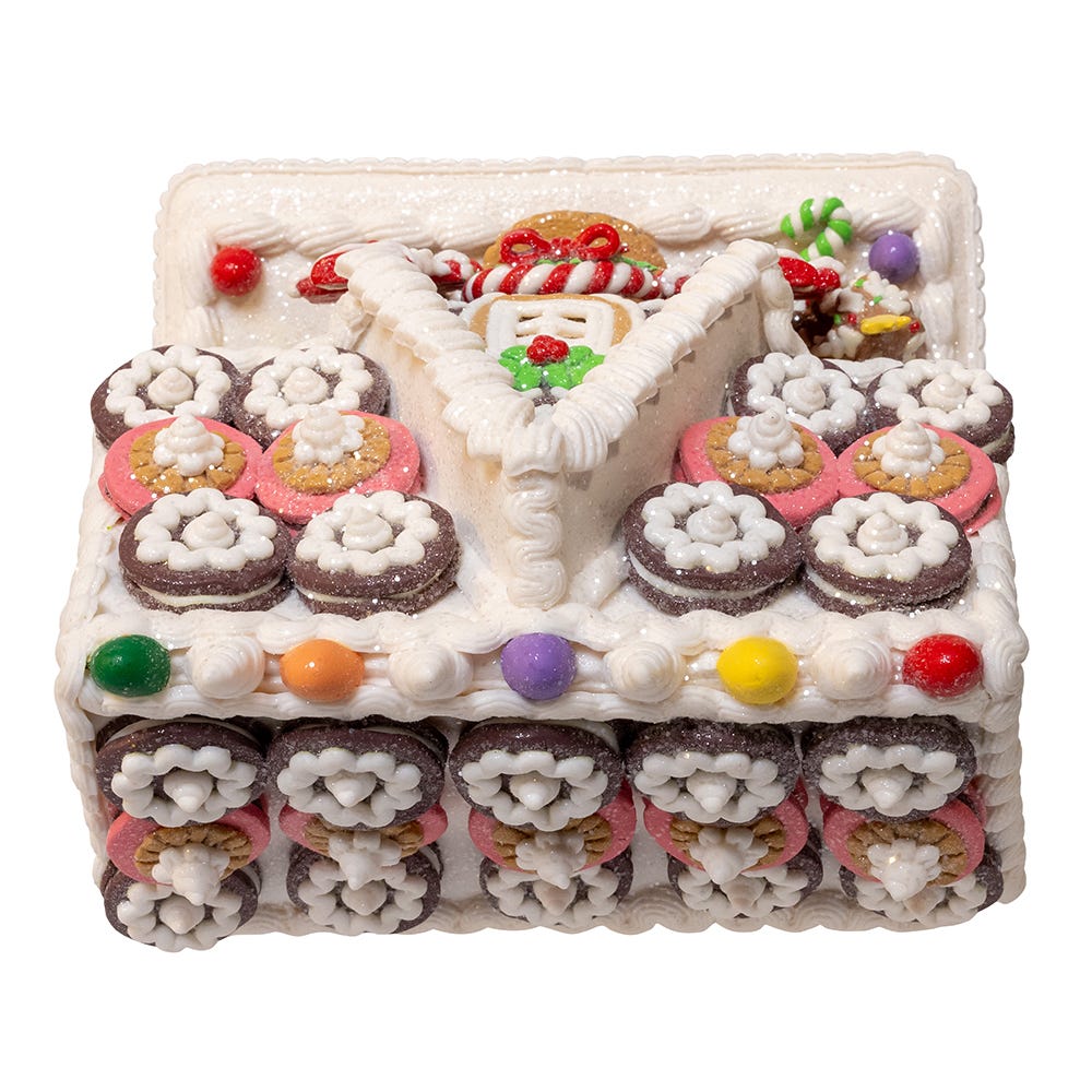Kurt S. Adler 9.5“ Battery Operated LED Gingerbread Cookie House
