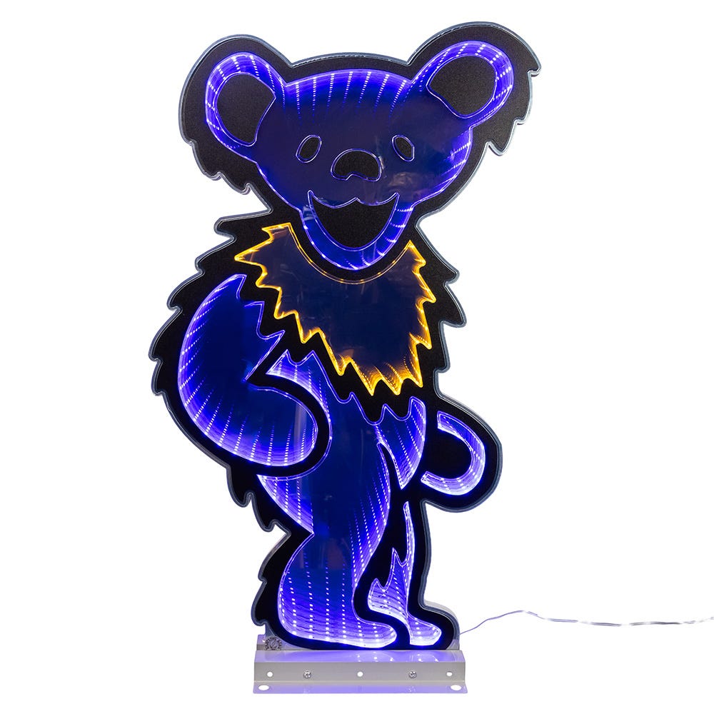 Kurt S. Adler 26β Grateful Deadβ’ Dancing Blue Bear Outdoor Infinity Light