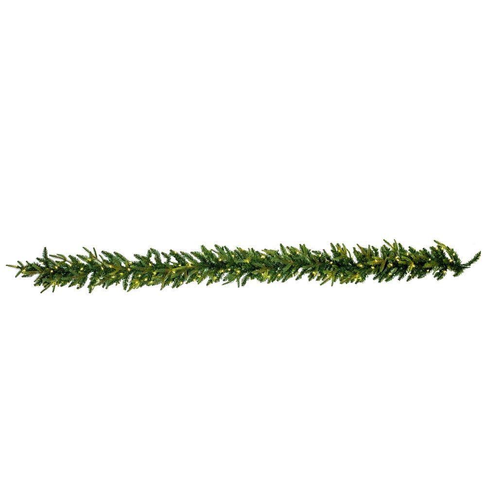 Kurt S. Adler 9' Pre-Lit Warm White Incandescent Grand Fir Garland