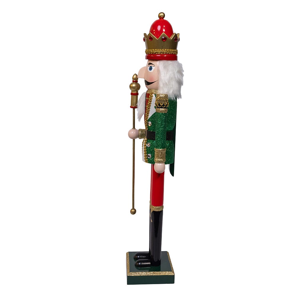 Kurt S. Adler 22“ Red & Green King Nutcracker