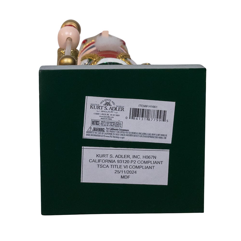 Kurt S. Adler 22“ Red & Green King Nutcracker
