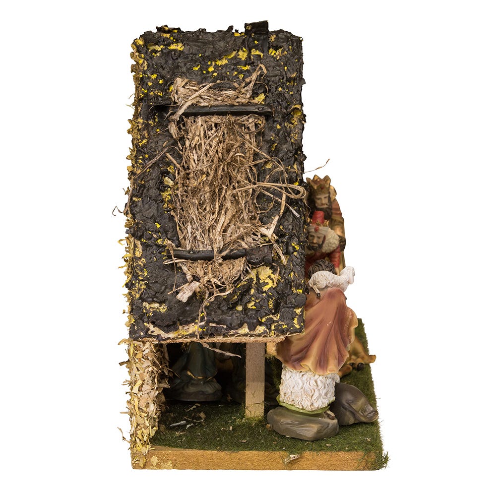 Kurt S. Adler Musical LED Lighted Nativity Set With Stable, 11-Piece Set