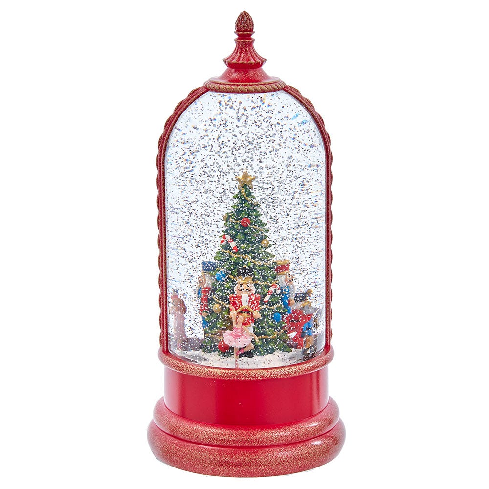 Kurt S. Adler 10.8“ Battery-Operated USB Lighted Musical Nutcracker Water Globe
