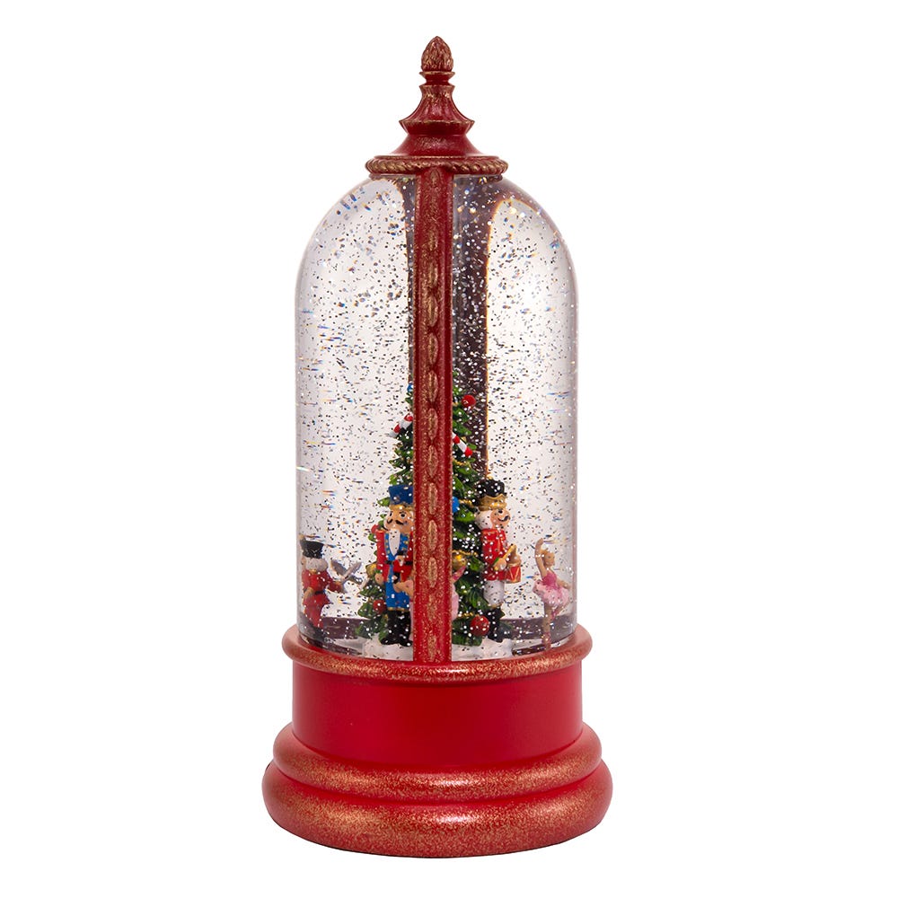 Kurt S. Adler 10.8“ Battery-Operated USB Lighted Musical Nutcracker Water Globe