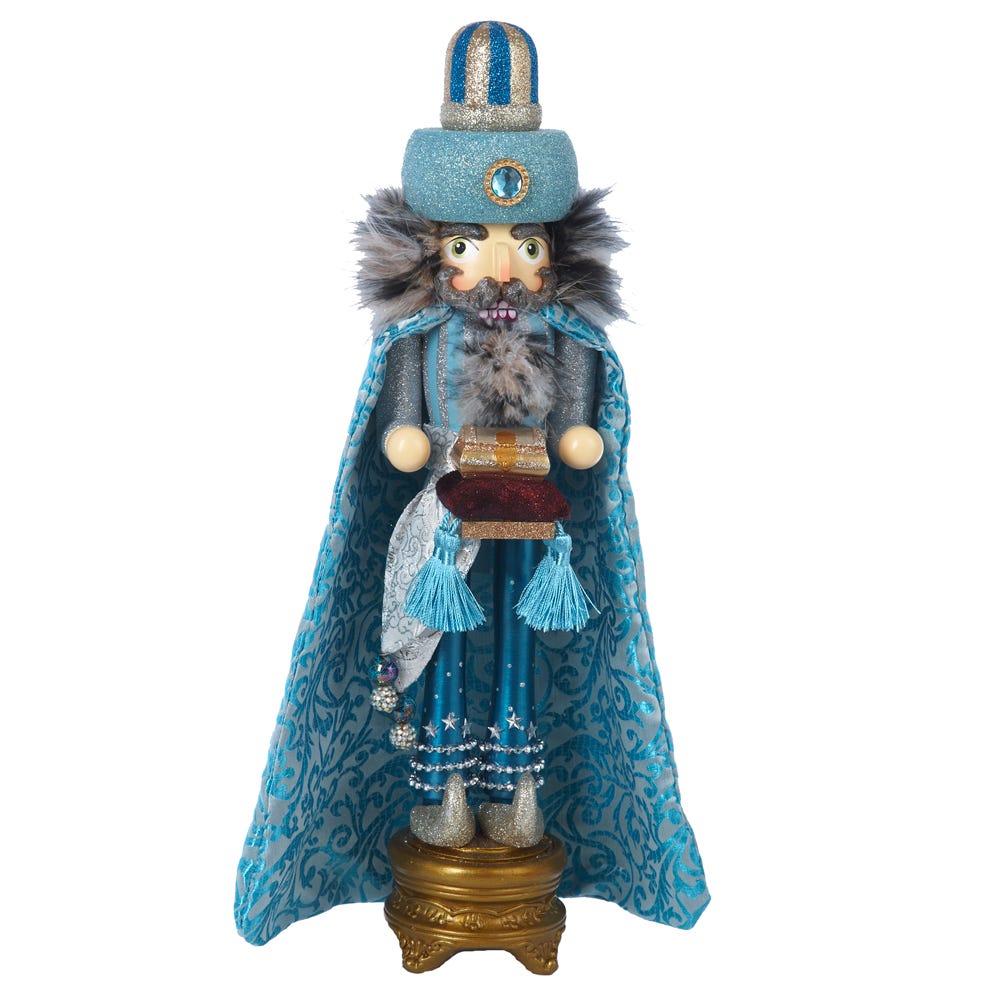Kurt S. Adler 18“ Hollywood Nutcrackers™ Turquoise King Nutcracker