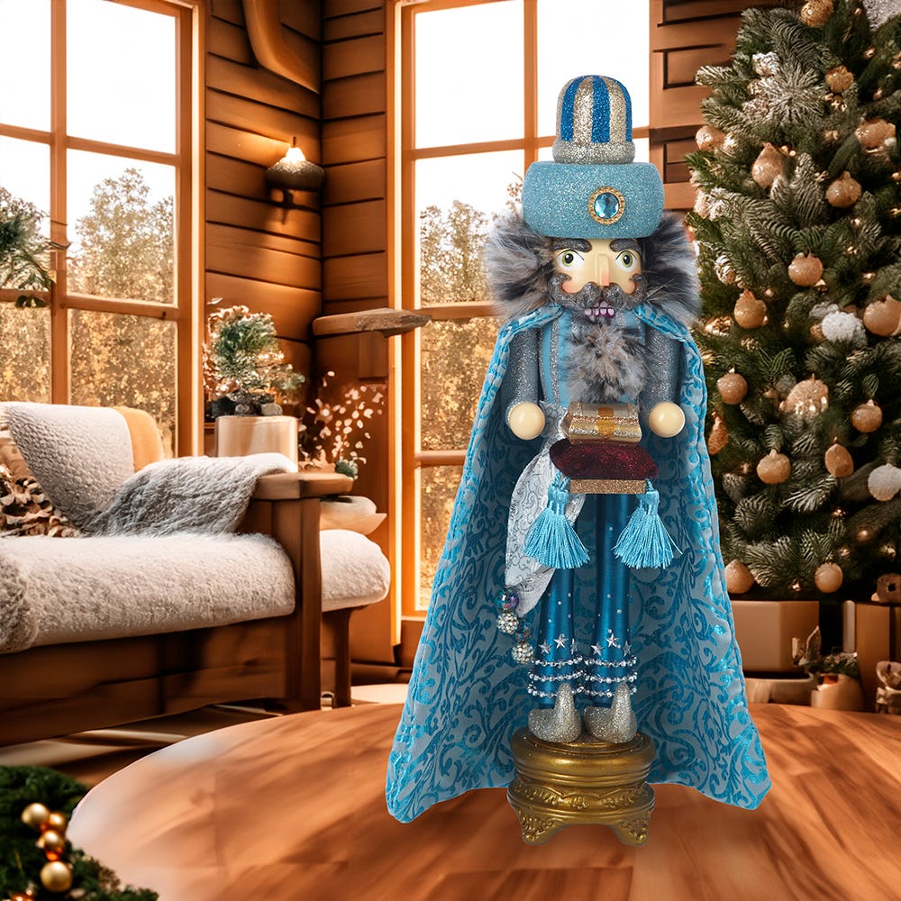 Kurt S. Adler 18“ Hollywood Nutcrackers™ Turquoise King Nutcracker