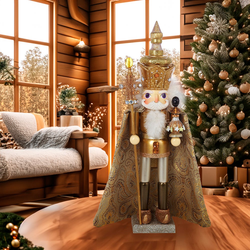 Kurt S. Adler 18“ Hollywood Nutcrackers™ Gold King Nutcracker
