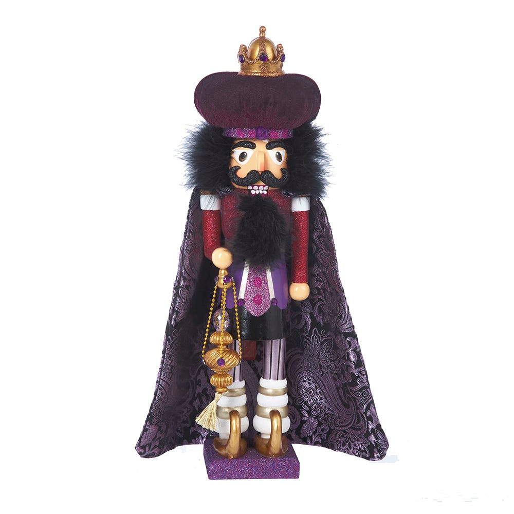 Kurt S. Adler 18“ Hollywood Nutcrackers™ Purple King Nutcracker