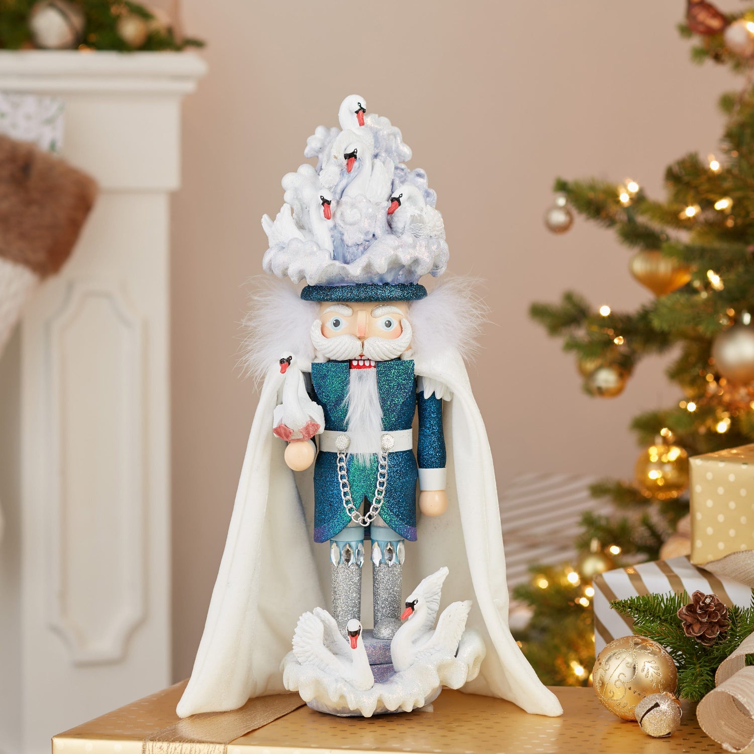 Kurt S. Adler 18“ Hollywood Nutcrackers™ Seven Swans Swimming Nutcracker (7th in The 12 Days Of Christmas Series)