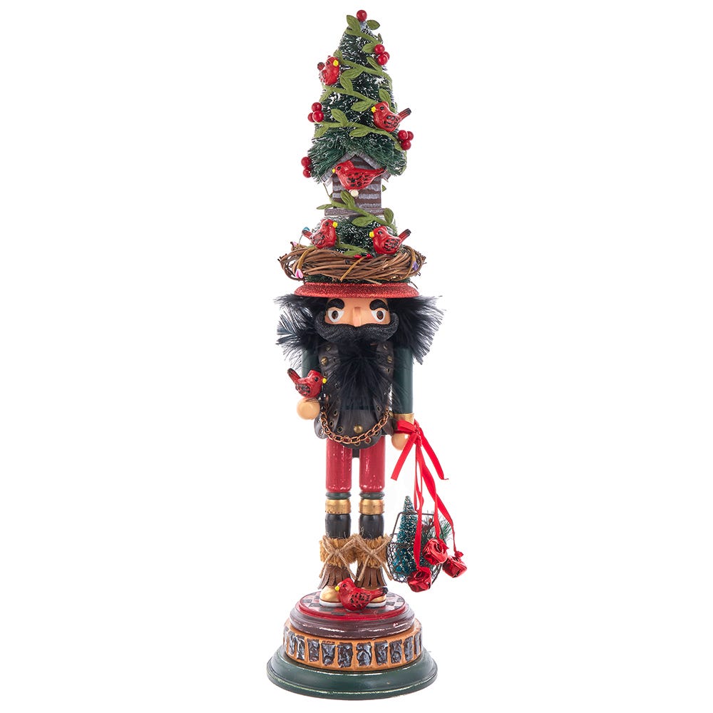 Kurt S. Adler 19.5“ Hollywood Nutcrackers™ Cardinal In Tree Hat Nutcracker
