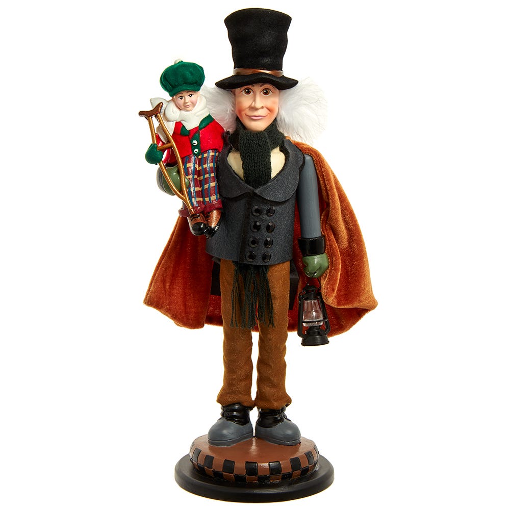 Kurt S. Adler 15“ Hollywood Nutcrackers™ Bob Cratchit & Tiny Tim Nutcracker (2nd in Christmas Carol Series)